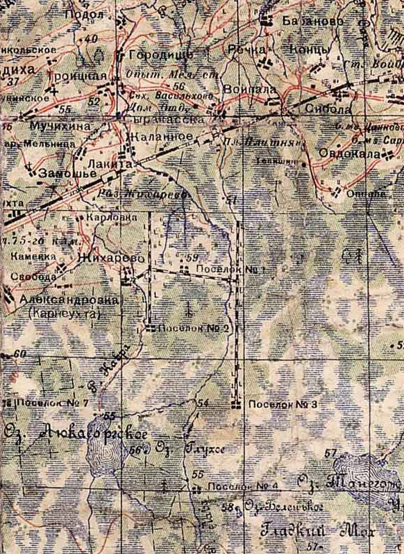 Карта ленинградской области 1932 г аэрогеодезического треста