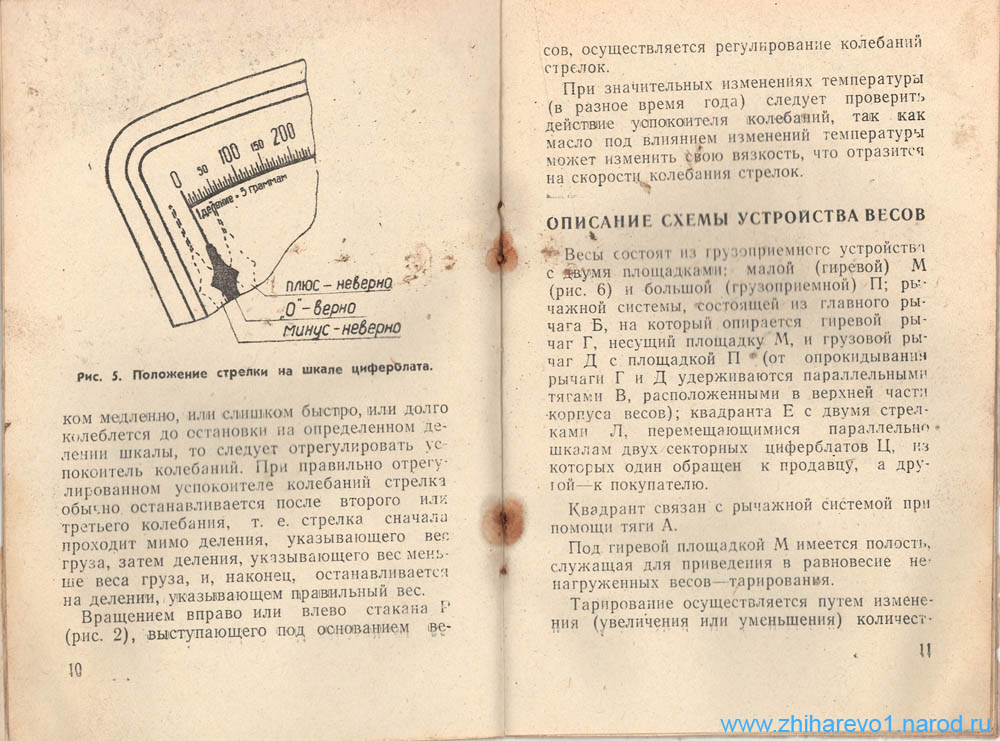 Схема настольных циферблатных весов рн 6ц13у